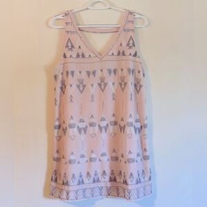 Free People Dress or Top Pale Pink Lined Embroidered Beaded Sz XS NWOT Gorgeous